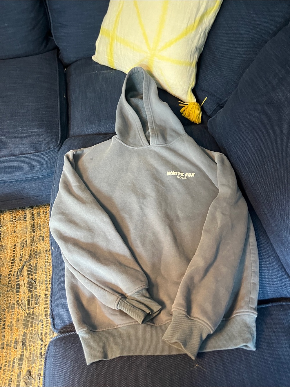 White Fox Boutique Gray Pullover Hoodie